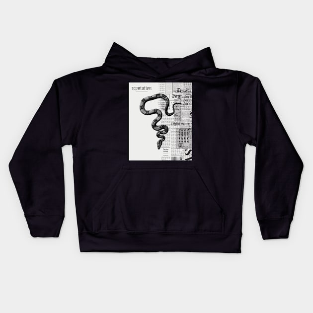 reputation taylor swift snake Kids Hoodie by Venus Print